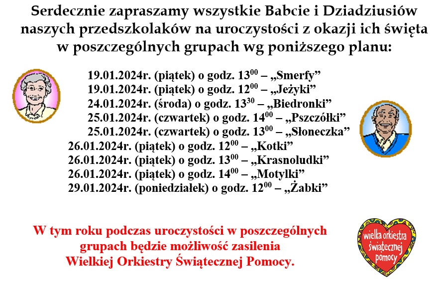 Dzień babci i dziadka 2024