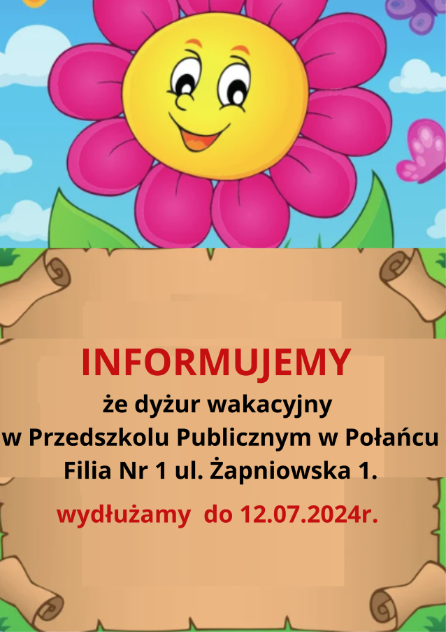 Ogłoszenie o wydłużeniu terminu Niestandardowy