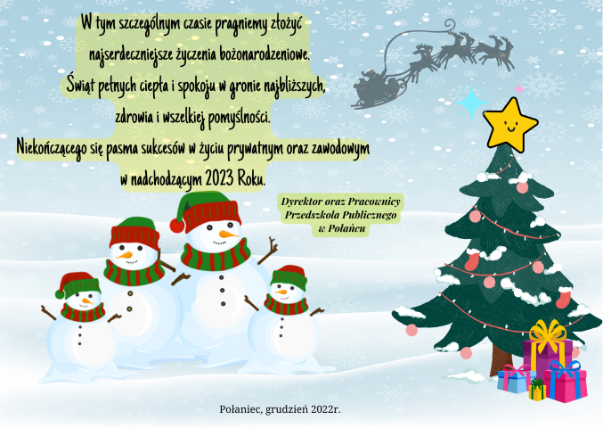 W tym szczególnym czasie pragniemy złożyć najserdeczniejsze życzenia bożonarodzeniowe. Świąt pełnych ciepła i spokoju w gronie najbliższych zdrowia i wszelkiej pomyślności. Niekończącego się pasma sukcesów w